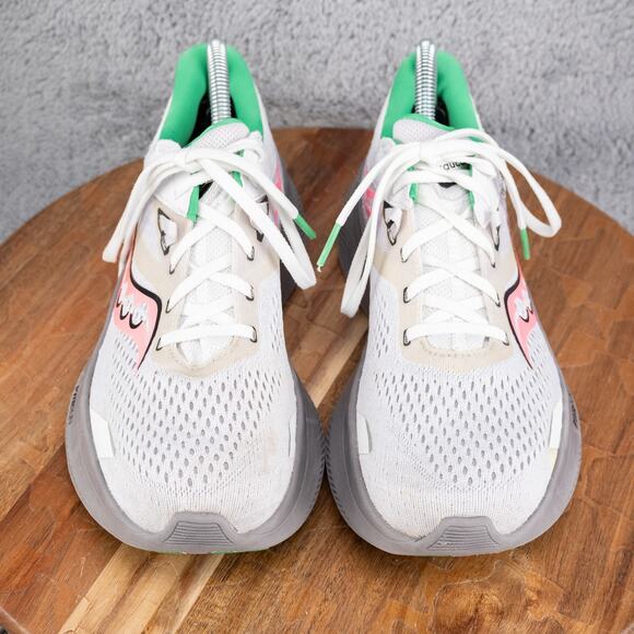 Saucony Women's Ride 16 S10830-35 White Green Pink Running Shoes Sneaker Sz 8.5 - Picture 2 of 10